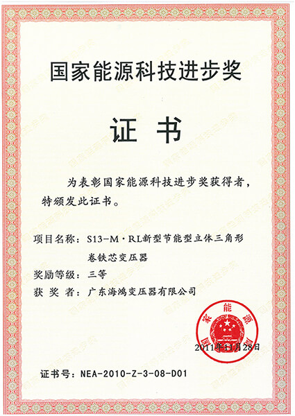 國家能源科技進(jìn)步獎(jiǎng)